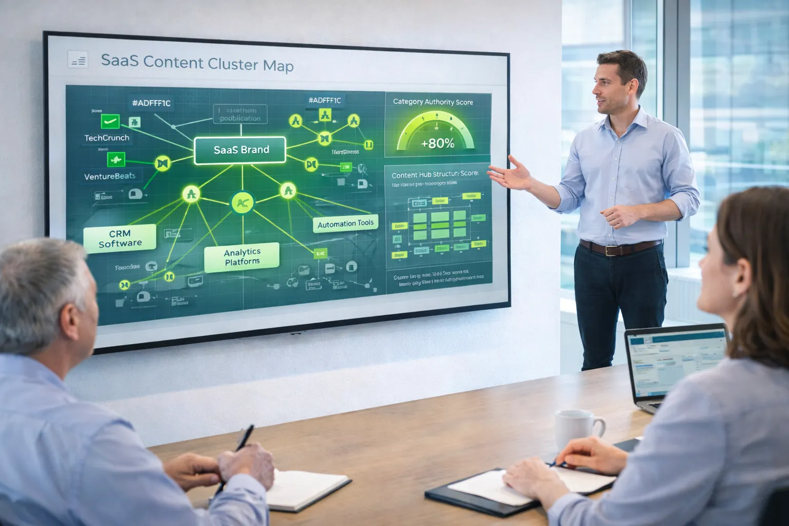 Interlinked content clusters building strong topical authority